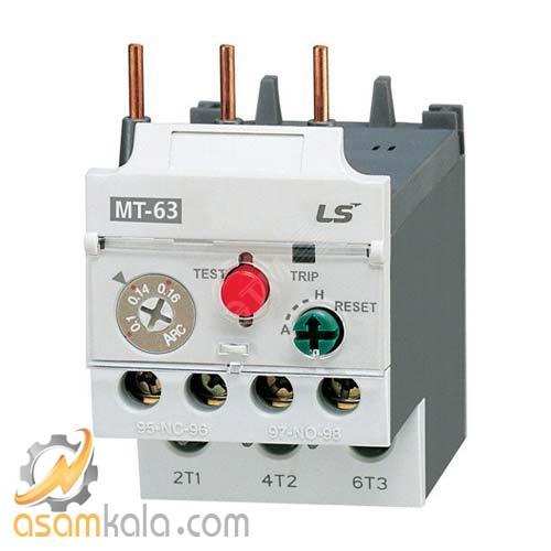 رله حرارتی متاسل برای کنتاکتور 50 الی 65 آمپر تنظیم جریان 18 تا 25 کد فنی: MT-63/3H - 18~25